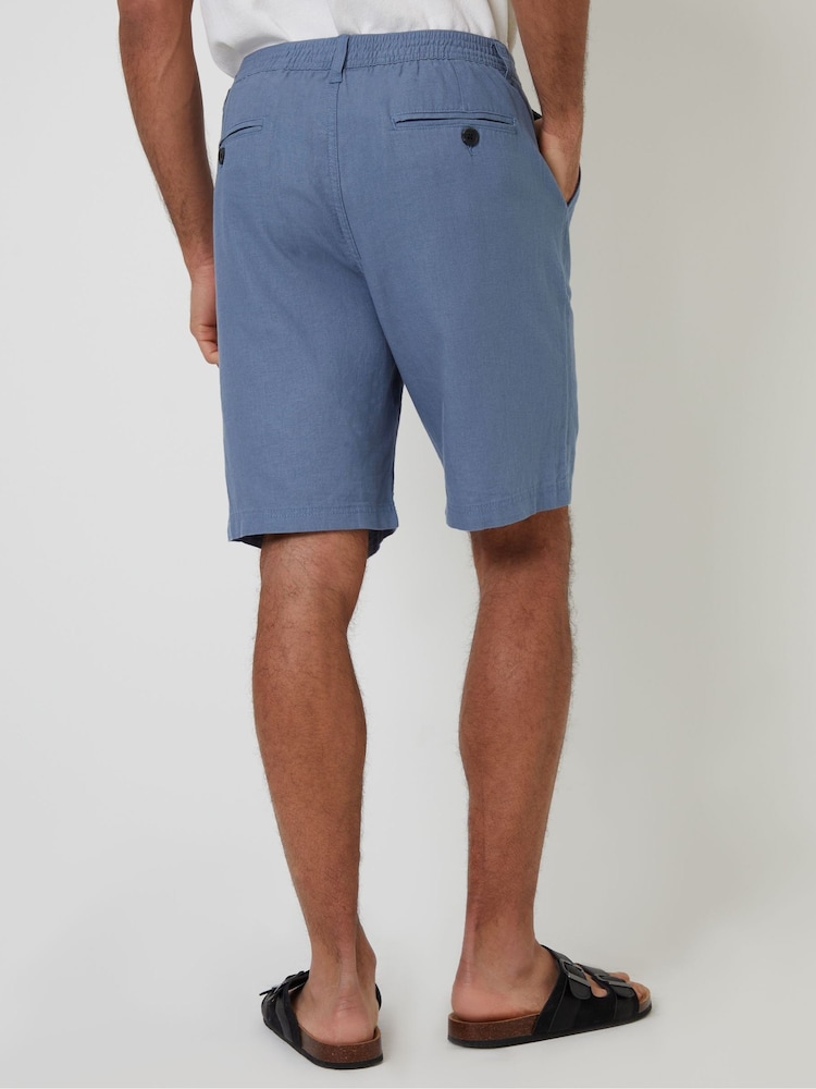 Threadbare Denim Linen Blend Shorts - Image 2 of 5