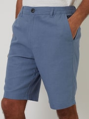 Threadbare Denim Linen Blend Shorts - Image 4 of 5