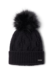 Columbia Boundless Days™ Cable Knit Pom Black Beanie - Image 1 of 1