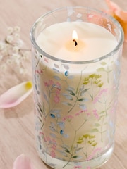 Peach & Freesia Isla Floral Multi Pillar Candle - Image 2 of 3