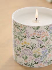 Apricot Blossom Multi Ditsy Floral Ceramic Candle - Image 2 of 3