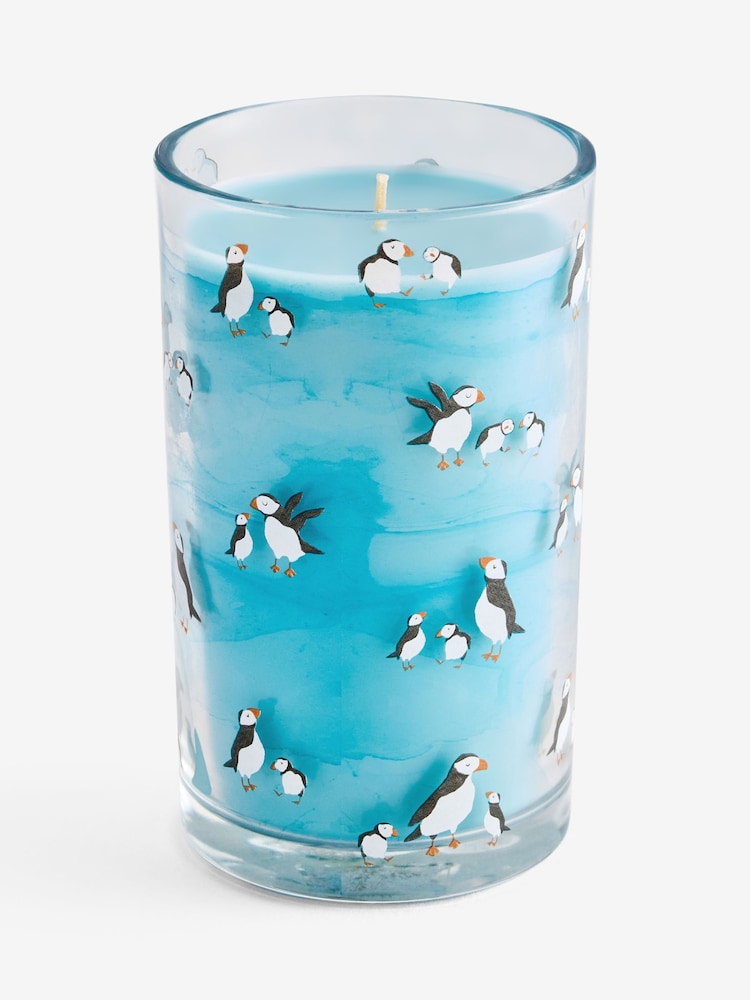 Sea Salt & Citrus Puffin Pillar Candle - Image 3 of 3