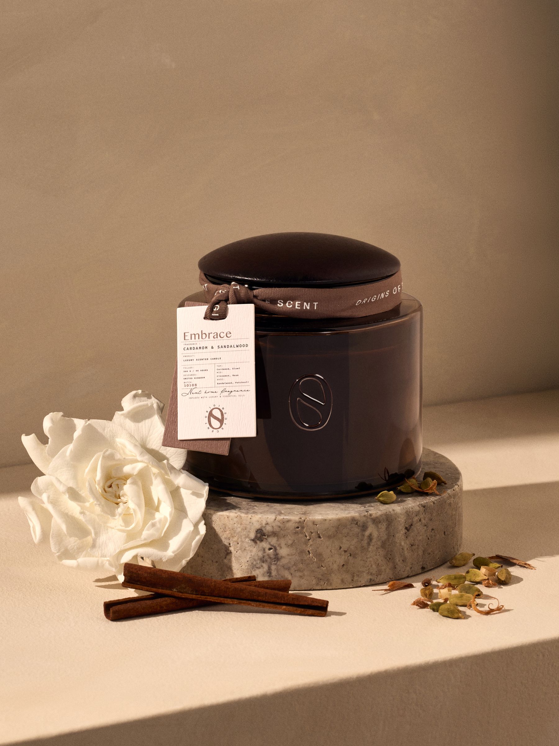 Buy Embrace Brown Cardamom & Sandalwood Origins Of Scent Jar