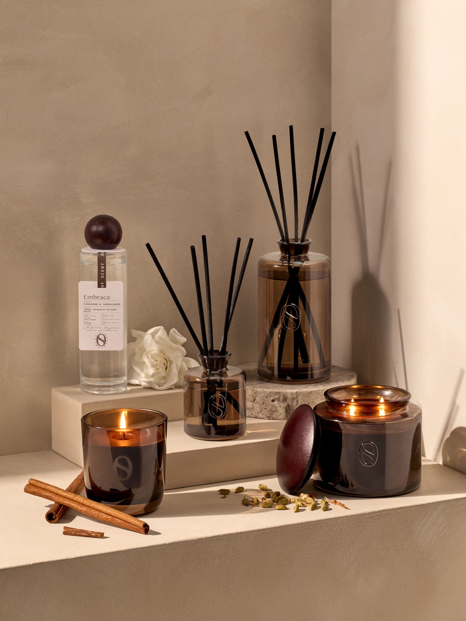 Buy Embrace Brown Cardamom & Sandalwood Origins Of Scent Jar
