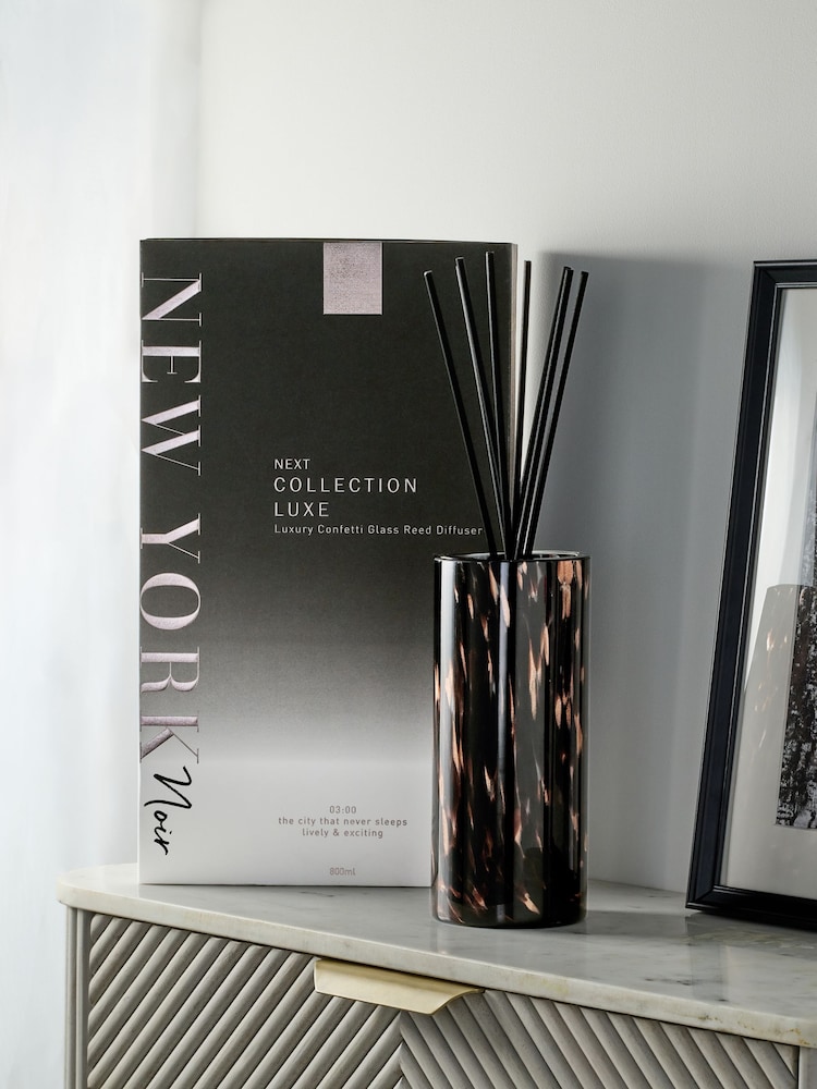 New York Noir Cassis & Coconut Collection Luxe Confetti XL 800ml Reed Diffuser - Image 1 of 3