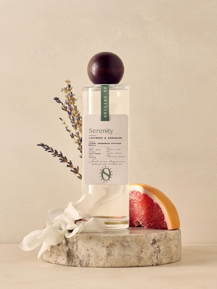 Serenity Green Geranium & Lavender 200ml Refill Diffuser - Image 1 of 3 Serenity Green Geranium & Lavender 200ml Refill Diffuser - Image 1 of 3