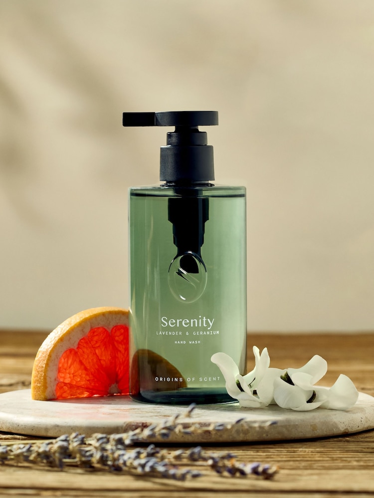 Serenity Green Geranium & Lavender 250ml Origins Of Scent Hand Wash - Image 1 of 4