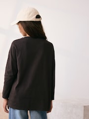 Charcoal Grey Bear Long Sleeve Graphic Top (3-16yrs) - Image 2 of 7