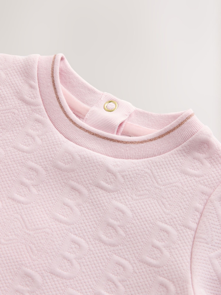 Baby Baker by Ted Baker Jacquard Dress 3 - 6 Months - PINK Baby Baker by Ted Baker Jacquard Dress 3 - 6 Months - PINK