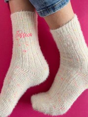 Personalised Neon Fleck Socks by Solesmith - Image 2 of 2