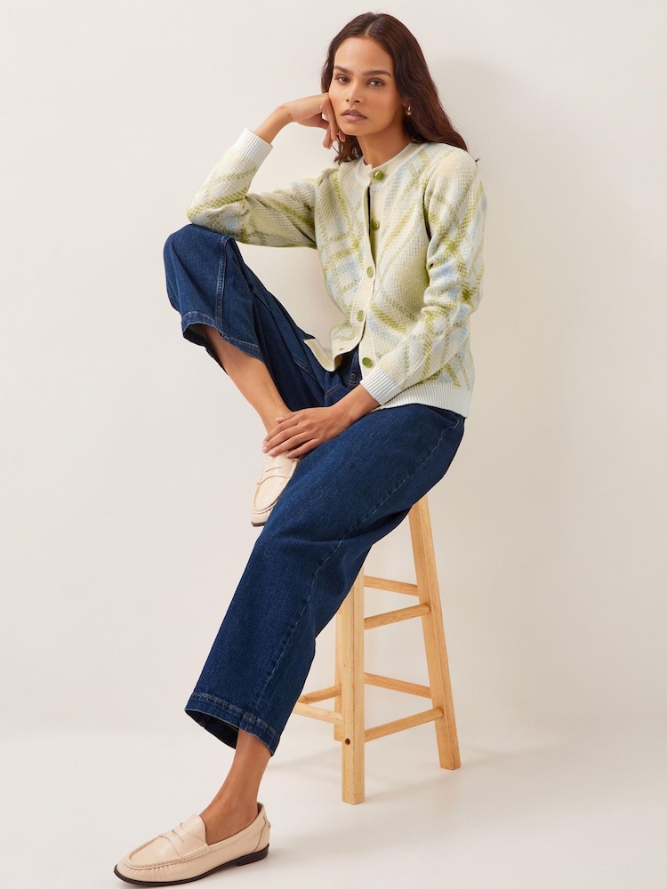 Monsoon Natural Ali Argyle Cardigan - Image 1 of 4