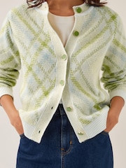 Monsoon Natural Ali Argyle Cardigan - Image 2 of 4