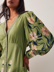 Monsoon Belle Floral Blouson Midi Dress - صورة 2 من 4
