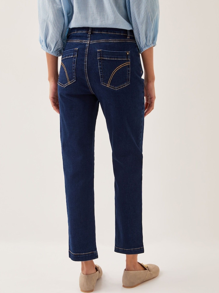 Monsoon Blue Safaia 7/8 Denim Jeans - Image 4 of 4