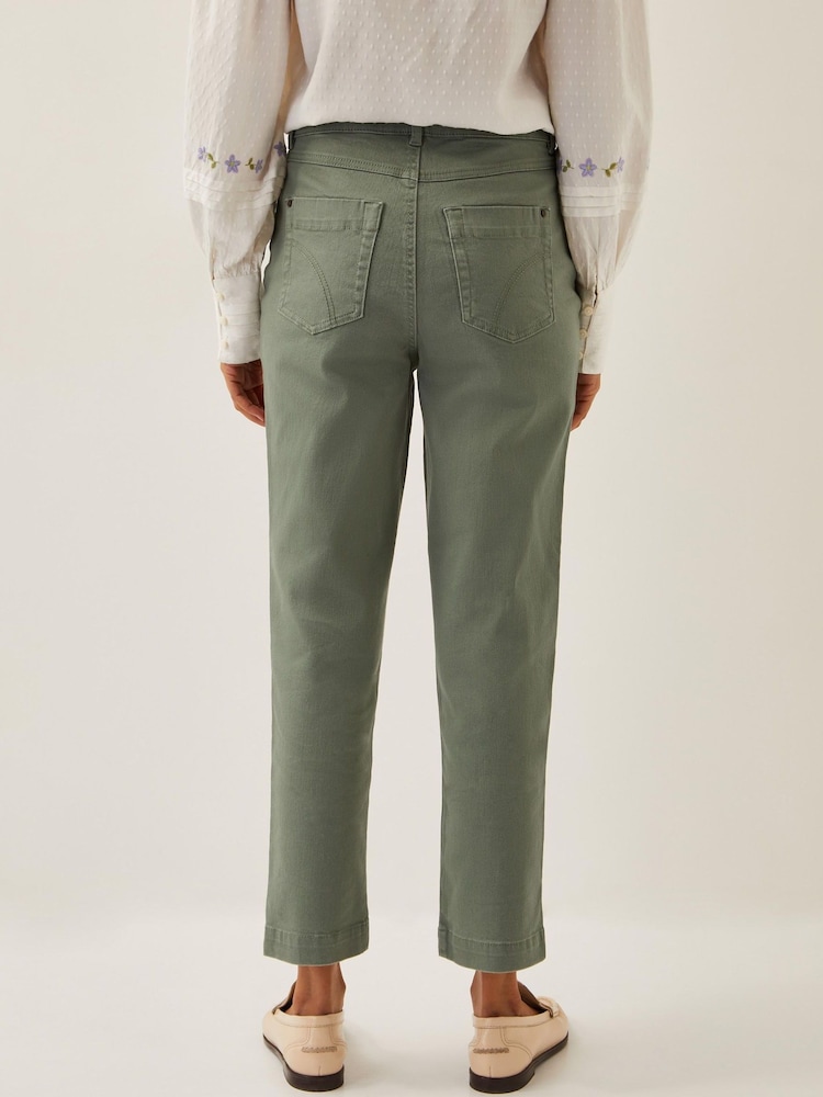 Monsoon Green Safaia 7/8 Denim Jeans - Image 3 of 4