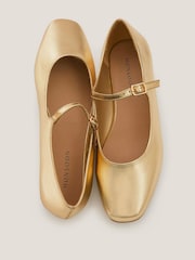 Monsoon Gold Crista Mary Jane Ballet Flats - Image 1 of 3