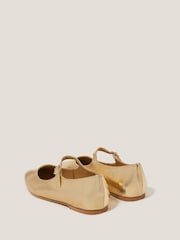 Monsoon Gold Crista Mary Jane Ballet Flats - Image 3 of 3