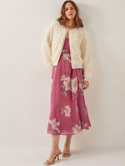 Monsoon Natural Fi Floral Knit Cardigan - Image 1 of 5
