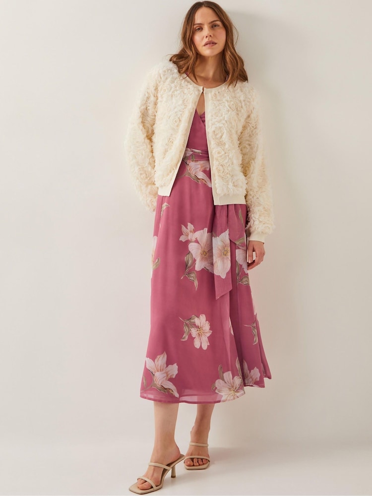 Monsoon Natural Fi Floral Knit Cardigan - Image 1 of 5