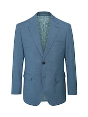 Skopes Light Blue Tailored Fit Lucien Suit Jacket - Image 4 of 5
