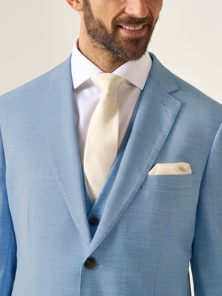 Blauw - Skopes Tailored Fit Lucien Suit Jacket - Image 4 of 5