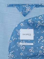 Skopes Blue Tailored Fit Tailored Fit Lucien Suit Jacket - Image 7 of 7