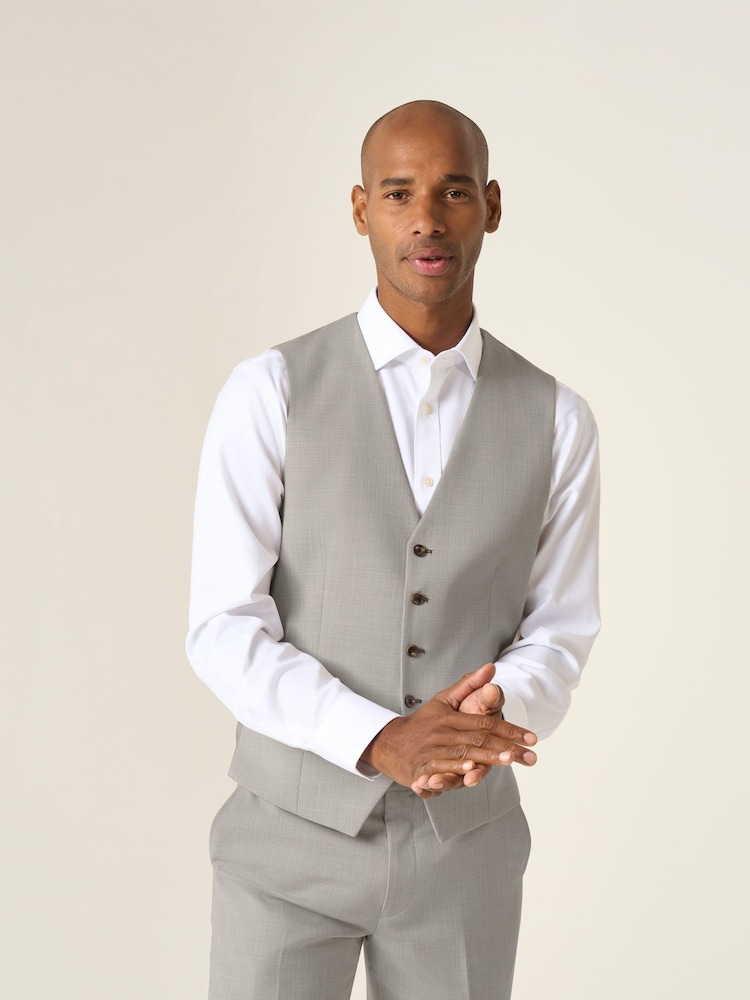 Skopes Natural Tailored Fit Redding Suit Waistcoat - Image 1 of 5