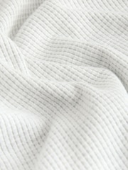 Grey Long Sleeve Grandad Collar 100% Cotton T-Shirt - Image 7 of 8