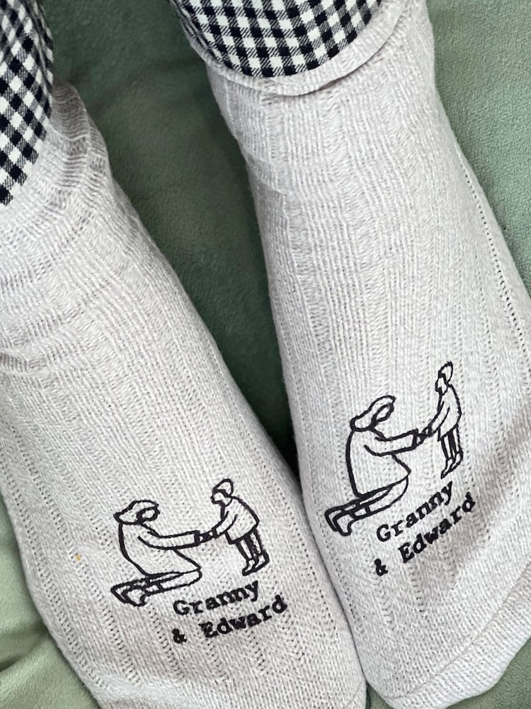 Mummy and Me Personalised Snug Socks by Solesmith - Image 1 of 2