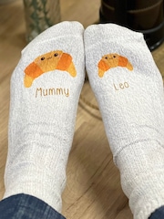 Mummy and Me Croissant Snug Socks by Solesmith - Image 2 of 3