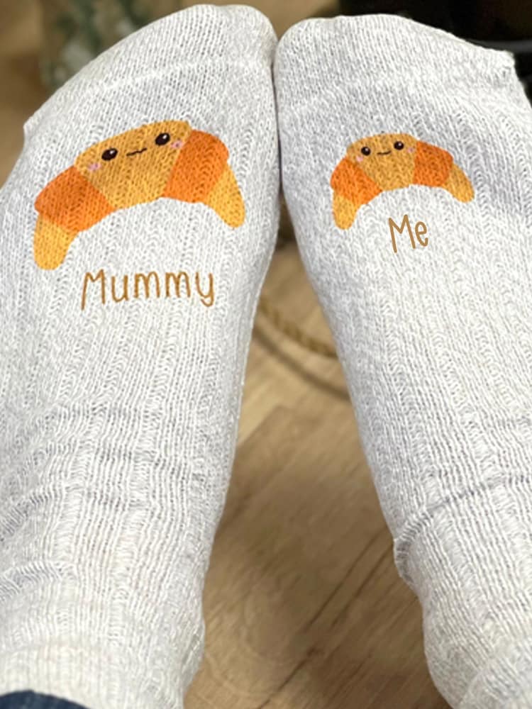 Mummy and Me Croissant Snug Socks by Solesmith - Image 3 of 3