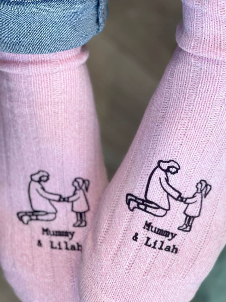 Mummy and Me Personalised Snug Socks by Solesmith - Image 2 of 3 Mummy and Me Personalised Snug Socks by Solesmith - Image 2 of 3