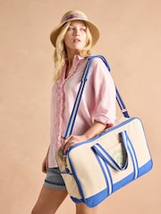 Joules Blue Oat Boat Club Duffle - Image 2 of 13