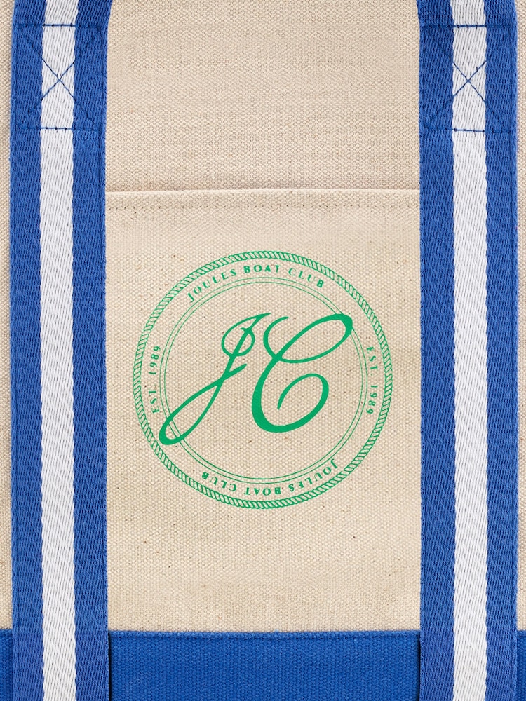 Joules Blue Oat Boat Club Duffle - Image 6 of 6