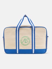 Joules Blue Oat Boat Club Duffle - Image 8 of 13