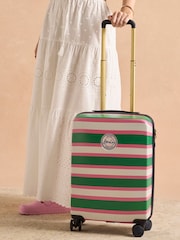 Joules Resort Stripe Cabin Four Wheel Hard Shell Suitcase - Image 1 of 12