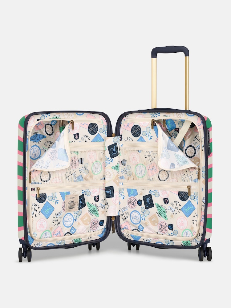 Buy Joules Resort Stripe Cabin Four Wheel Hard Shell Suitcase from