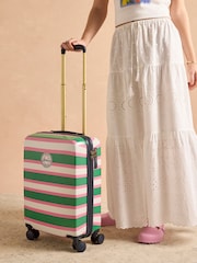 Joules Resort Stripe Cabin Four Wheel Hard Shell Suitcase - Image 2 of 12