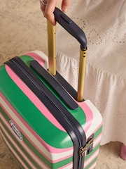 Joules Resort Stripe Cabin Four Wheel Hard Shell Suitcase - Image 4 of 12