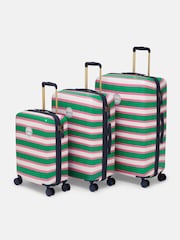Joules Resort Stripe Medium Four Wheel Hard Shell Suitcase - Image 13 of 13