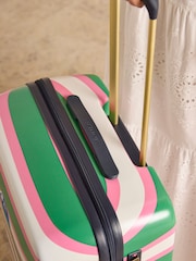 Joules Resort Stripe Medium Four Wheel Hard Shell Suitcase - Image 4 of 13