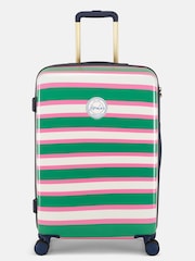 Joules Resort Stripe Medium Four Wheel Hard Shell Suitcase - Image 7 of 13