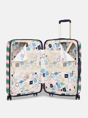 Joules Resort Stripe Medium Four Wheel Hard Shell Suitcase - Image 9 of 13