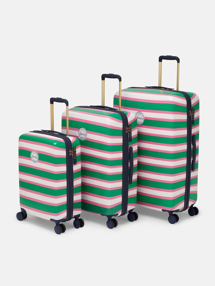 Joules Resort Stripe Large Four Wheel Hard Shell Suitcase - Image 13 of 13