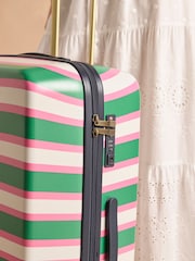 Joules Resort Stripe Large Four Wheel Hard Shell Suitcase - Image 3 of 13