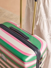 Joules Resort Stripe Large Four Wheel Hard Shell Suitcase - Image 4 of 13