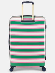 Joules Resort Stripe Large Four Wheel Hard Shell Suitcase - Image 8 of 13