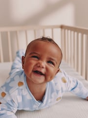 Blue Flower 2.5 TOG Wadded Baby Sleepsuit - Image 2 of 11