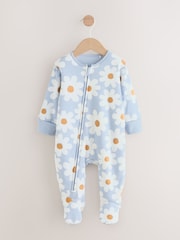 Blue Flower 2.5 TOG Wadded Baby Sleepsuit - Image 5 of 11