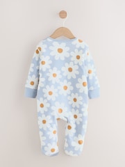 Blue Flower 2.5 TOG Wadded Baby Sleepsuit - Image 6 of 11